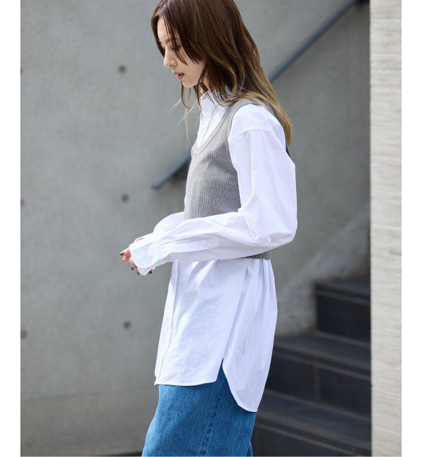 OUTDOOR PRODUCTS Usual Things「ニットシャツニットビスチェ2点SET」|ニット・セーター|