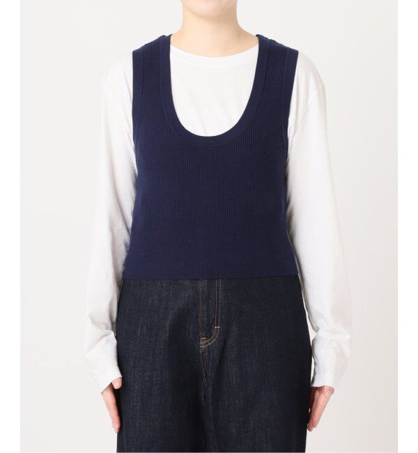 OUTDOOR PRODUCTS Usual Things「ニットシャツニットビスチェ2点SET」|ニット・セーター|