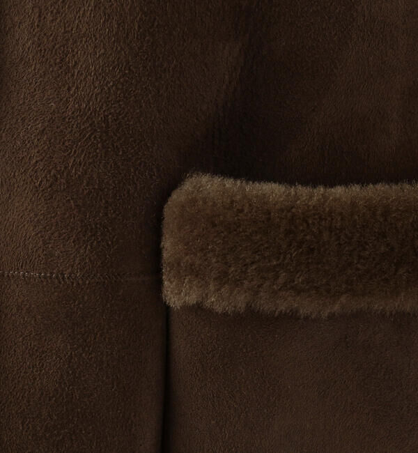 TOMORROWLAND collection「メリノムートン ノーカラーコート」|ノーカラーコート|