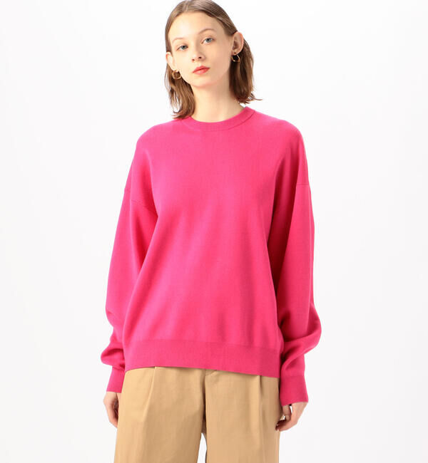 CABaN「CABaN コットンカシミヤ クルーネックプルオーバー」|ニット・セーター|