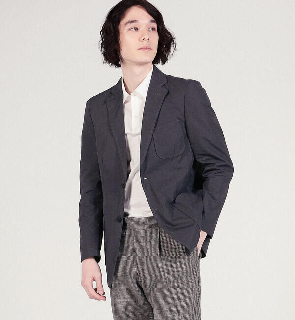 TOMORROWLAND MENS「コットンタイプライター シングル2Bテーラードジャケット BORGHI」|テーラードジャケット|