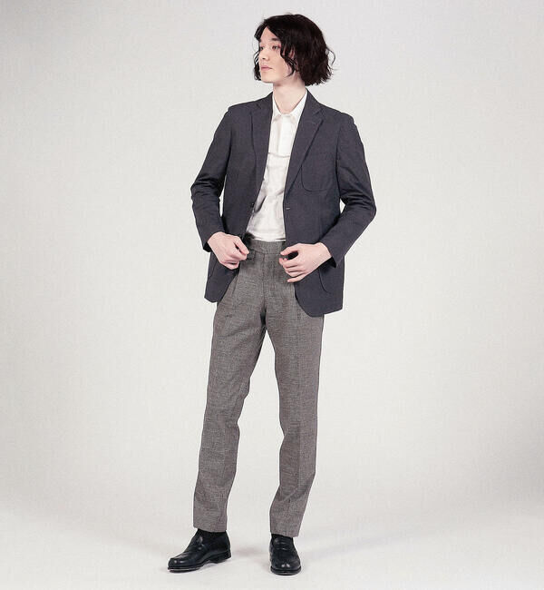 TOMORROWLAND MENS「コットンタイプライター シングル2Bテーラードジャケット BORGHI」|テーラードジャケット|