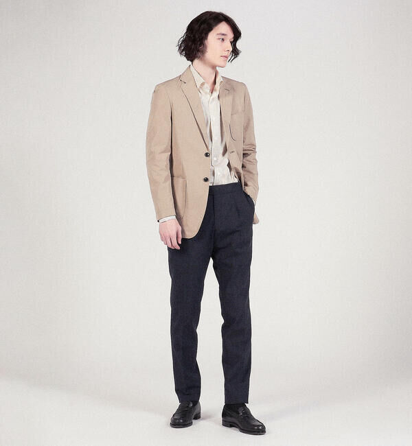 TOMORROWLAND MENS「コットンタイプライター シングル2Bテーラードジャケット BORGHI」|テーラードジャケット|