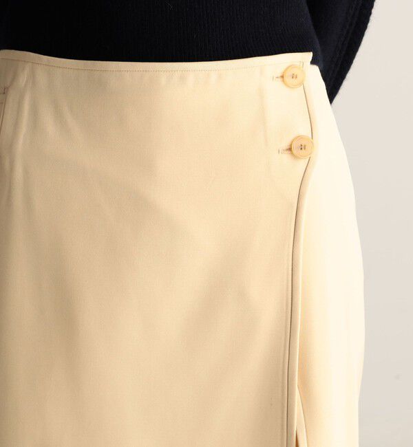 BACCA「ウールレーヨンツイル オーバースカート」|スカート|