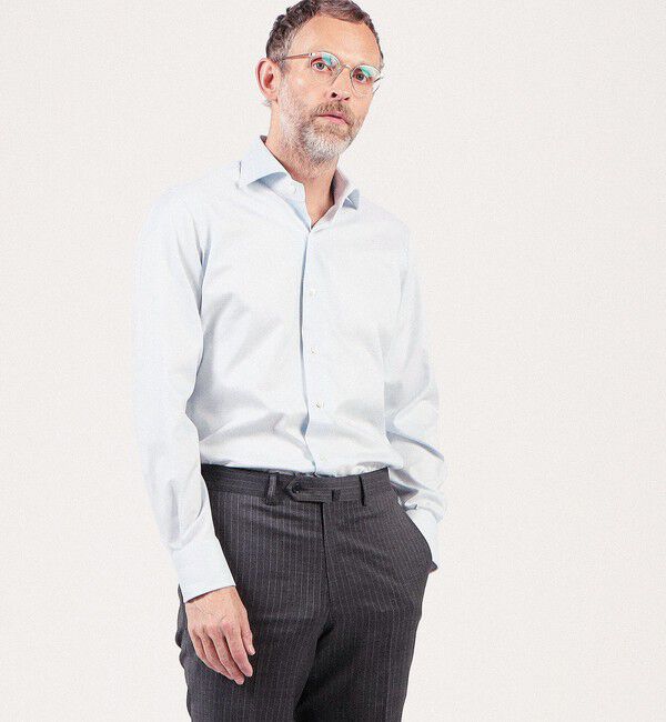 TOMORROWLAND MENS「120/2ロイヤルオックス ワイドスプレッドカラーシャツ」|シャツ・ブラウス|