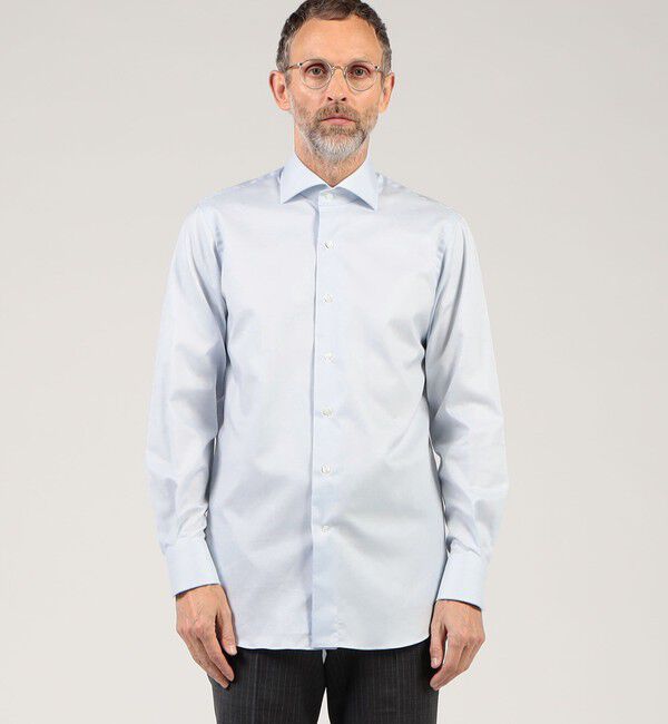 TOMORROWLAND MENS「120/2ロイヤルオックス ワイドスプレッドカラーシャツ」|シャツ・ブラウス|