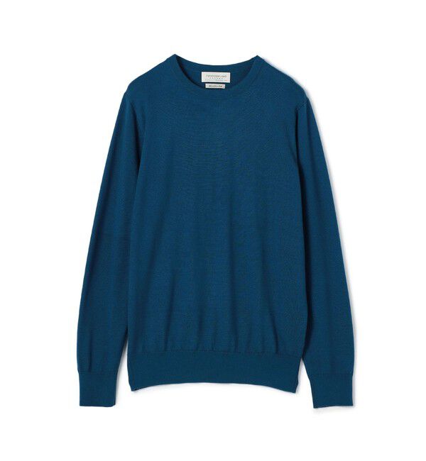 TOMORROWLAND MENS「TOMORROWLAND tricot スーパーカシミヤ クルーネックプルオーバー」|ニット・セーター|65 ブルー