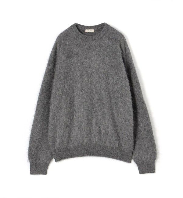 DES PRES「ピュアカシミヤファー クルーネックプルオーバー」|ニット・セーター|15 グレー