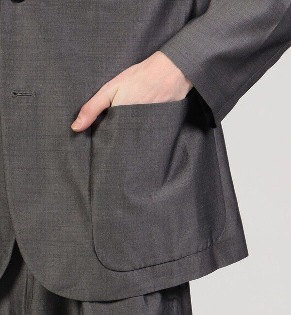 TOMORROWLAND MENS「ウールシルク シングルブレステッド3Bジャケット」|テーラードジャケット|