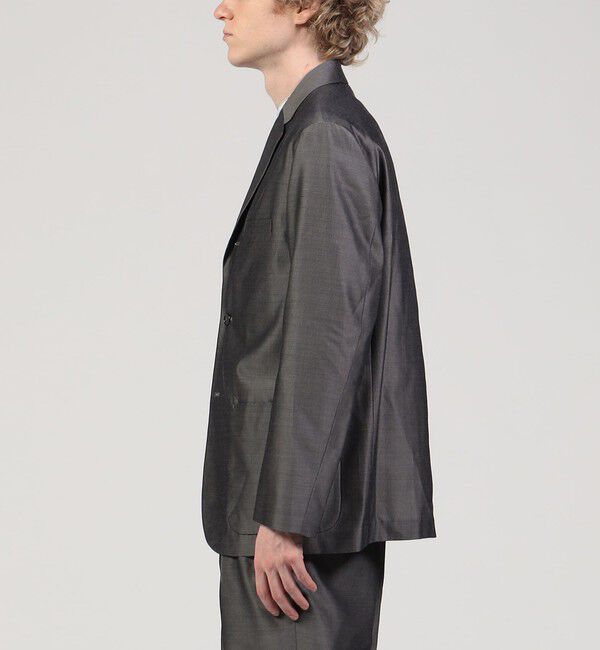 TOMORROWLAND MENS「ウールシルク シングルブレステッド3Bジャケット」|テーラードジャケット|