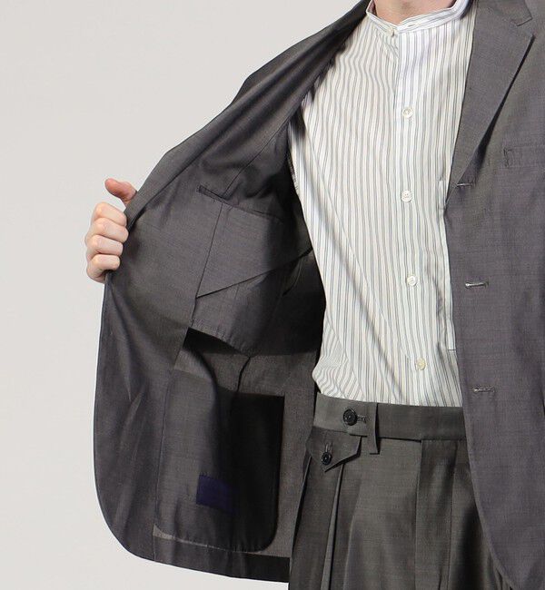 TOMORROWLAND MENS「ウールシルク シングルブレステッド3Bジャケット」|テーラードジャケット|
