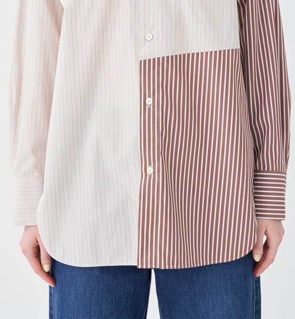 MACPHEE「パッチワークシャーティングシャツ」|シャツ・ブラウス|