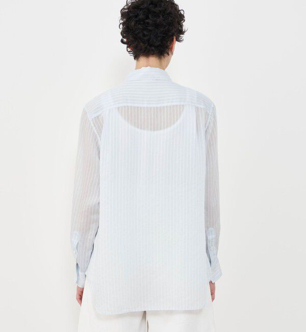 GALERIE VIE「セルロースシルクブロード リラックスシャツ」|シャツ・ブラウス|