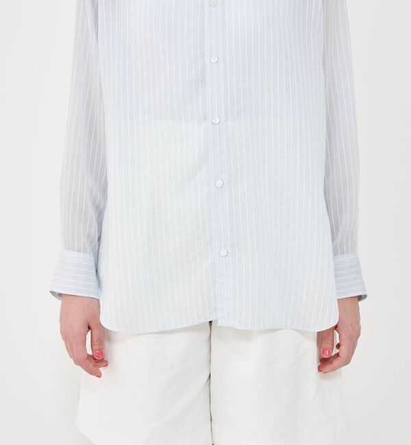 GALERIE VIE「セルロースシルクブロード リラックスシャツ」|シャツ・ブラウス|