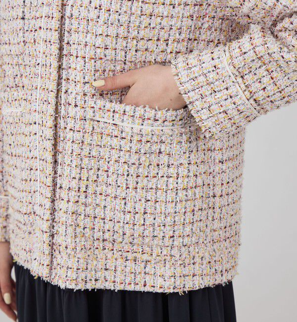 Ballsey「Petunia カラーレスジャケット」|ノーカラージャケット|