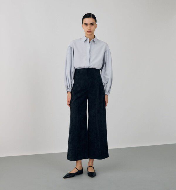 DES PRES「コットンシルクポプリン タックチュニックシャツ」|シャツ・ブラウス|