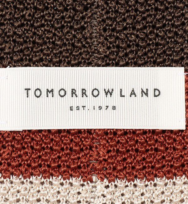 TOMORROWLAND GOODS「TOMORROWLAND シルク ボーダーニットタイ」|ネクタイ・蝶ネクタイ|