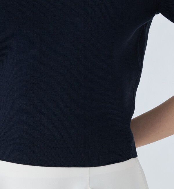 Ballsey「パールコンビ ショートスリーブプルオーバー」|ニット・セーター|