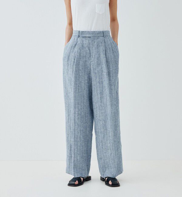 GALERIE VIE「ブラッシュドリネン ツータックパンツ」|その他|