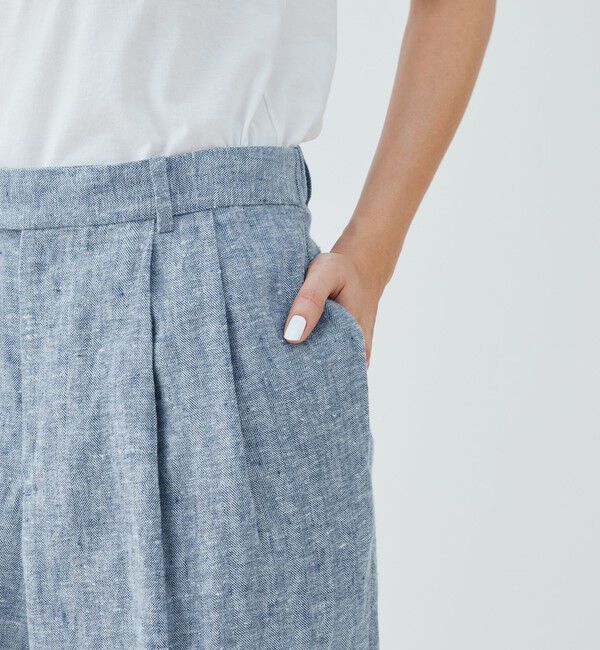 GALERIE VIE「ブラッシュドリネン ツータックパンツ」|その他|