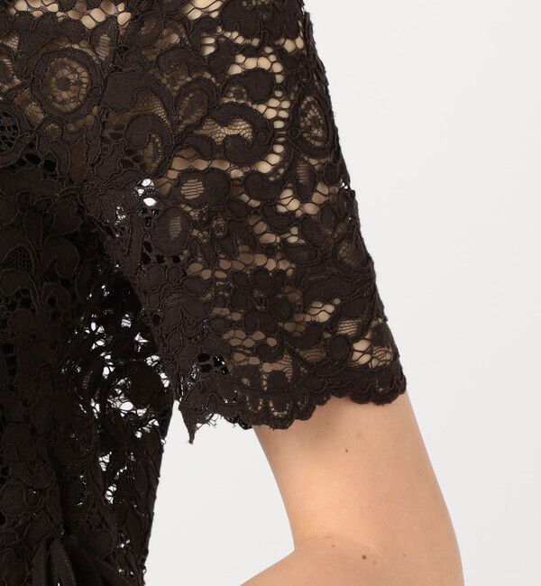 TOMORROWLAND GOODS「BAUM UND PFERDGARTEN MIAH ハーフスリーブレースシャツ」|シャツ・ブラウス|