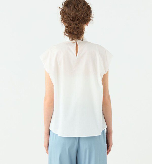 TOMORROWLAND collection「バタフライエンブロイダリー タックドレープブラウス」|シャツ・ブラウス|