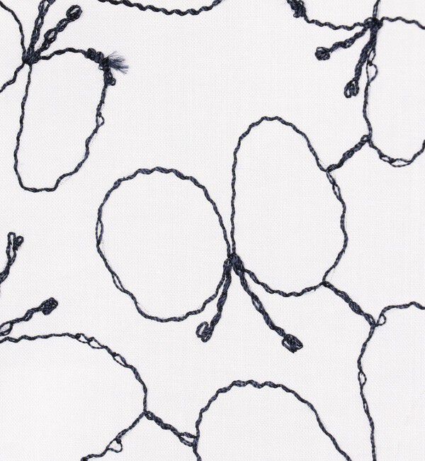 TOMORROWLAND collection「バタフライエンブロイダリー タックドレープブラウス」|シャツ・ブラウス|