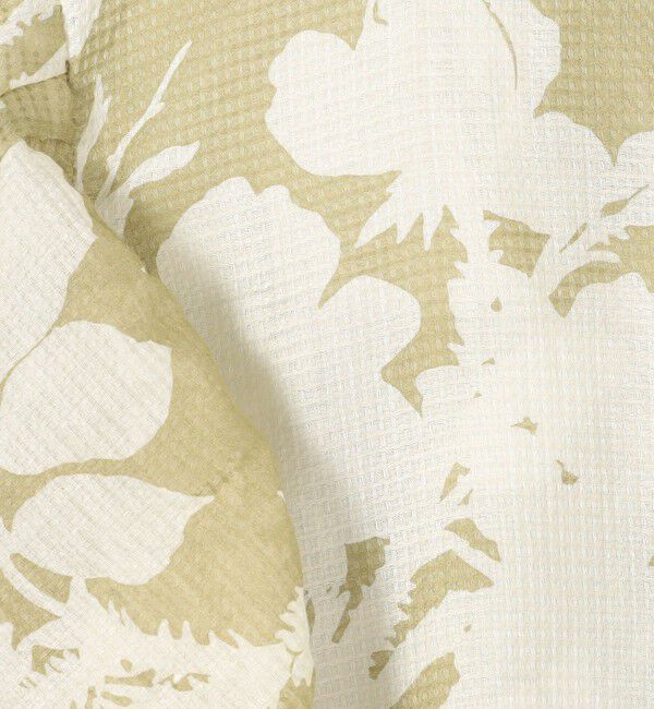 SOULEIADO「コットンリネンプリント バタフライスリーブブラウス」|シャツ・ブラウス|