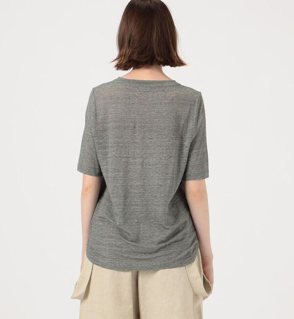 GALERIE VIE「リネンジャージー Vネックプルオーバー」|Tシャツ・カットソー|