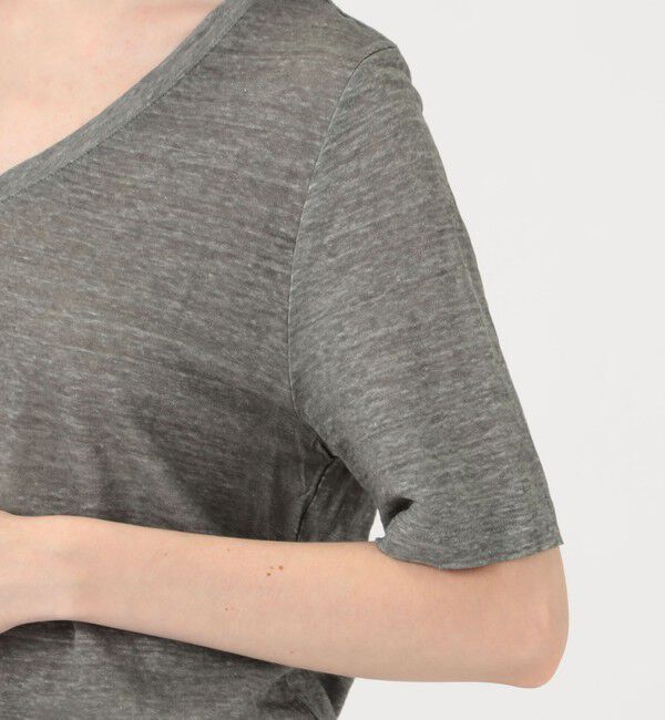 GALERIE VIE「リネンジャージー Vネックプルオーバー」|Tシャツ・カットソー|