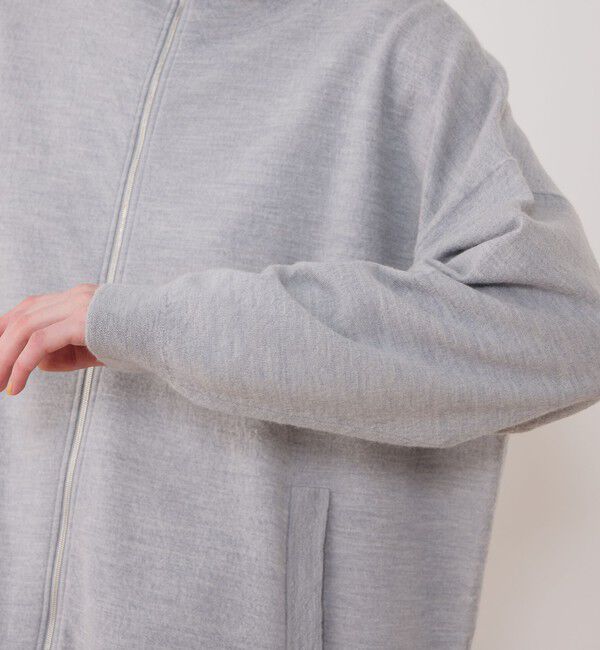 GALERIE VIE「ボイルドウール ジップアップカーディガン」|カーディガン|