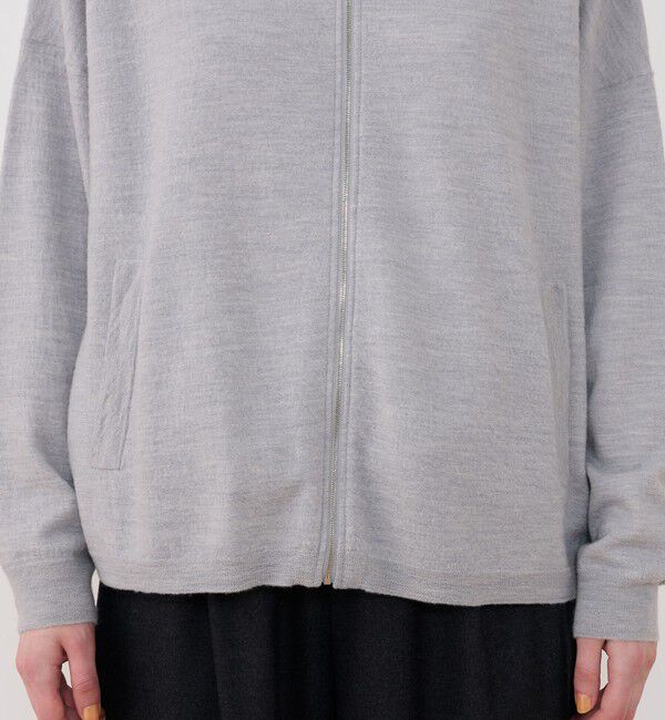 GALERIE VIE「ボイルドウール ジップアップカーディガン」|カーディガン|