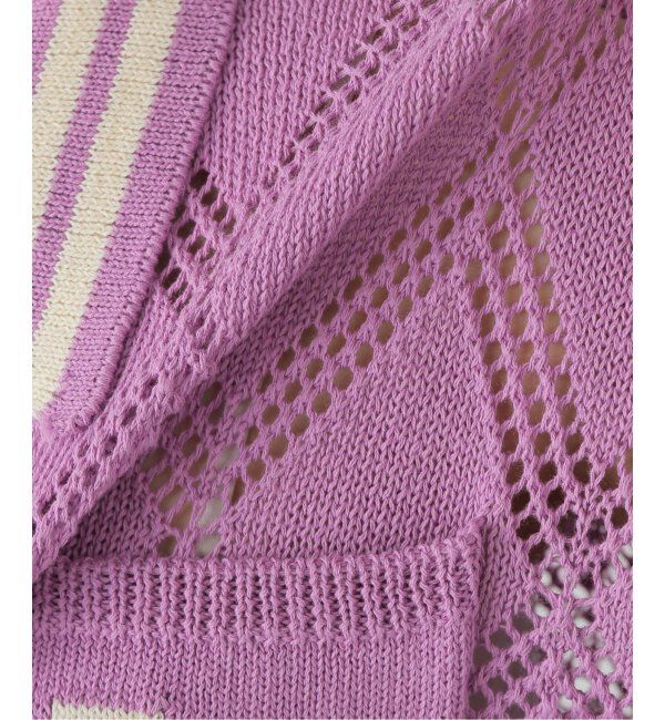 JOINT WORKS「ANNA SUI NYC/クロシェライクシアーニットポロシャツ」|ポロシャツ|