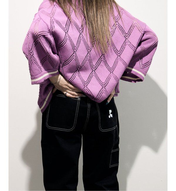 JOINT WORKS「ANNA SUI NYC/クロシェライクシアーニットポロシャツ」|ポロシャツ|