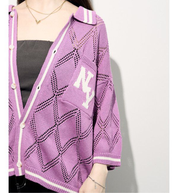 JOINT WORKS「ANNA SUI NYC/クロシェライクシアーニットポロシャツ」|ポロシャツ|