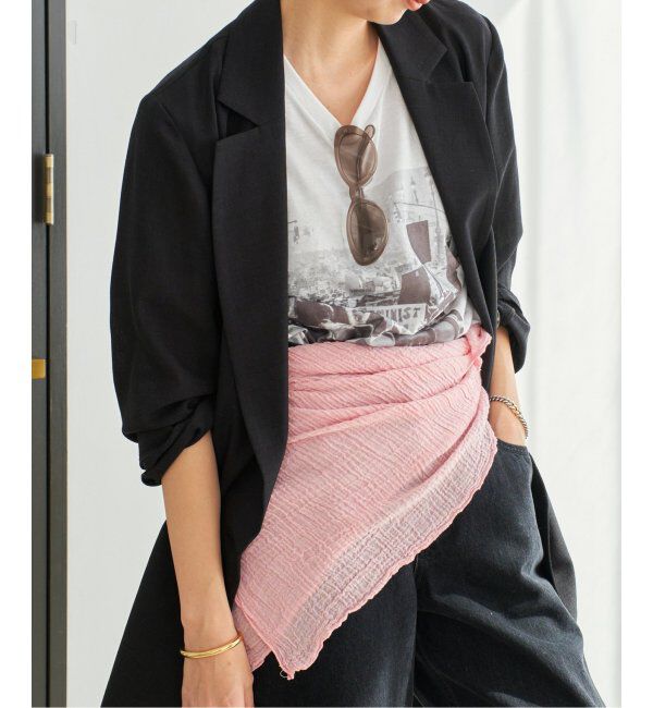 Plage「LES ATELIERS FRANCAIS DE CONFECTION 別注 スカーフ」|バンダナ・スカーフ|ピンク B