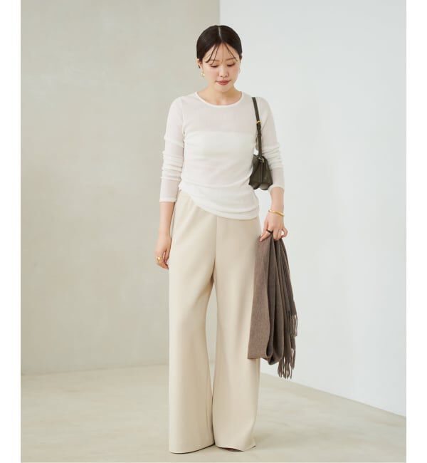 Plage「WO Mix Sheer Rib ニット」|ニット・セーター|