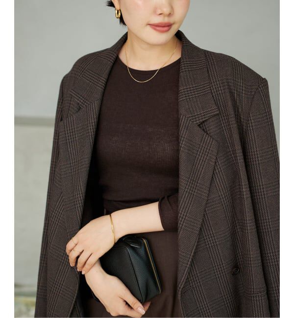 Plage「WO Mix Sheer Rib ニット」|ニット・セーター|