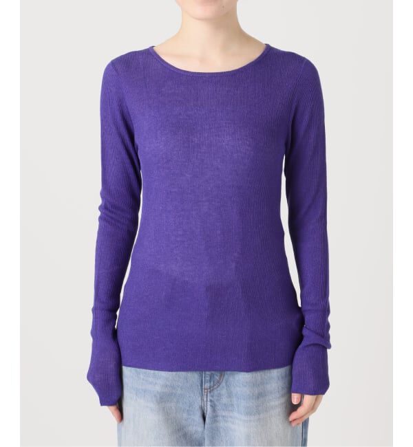 Plage「WO Mix Sheer Rib ニット」|ニット・セーター|