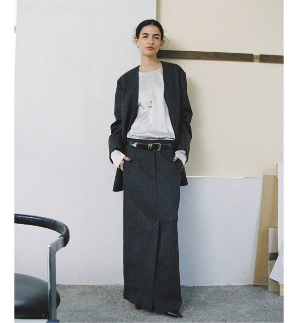 Plage「R&rsquo;IAM メルトンストライプ スカート」|スカート|