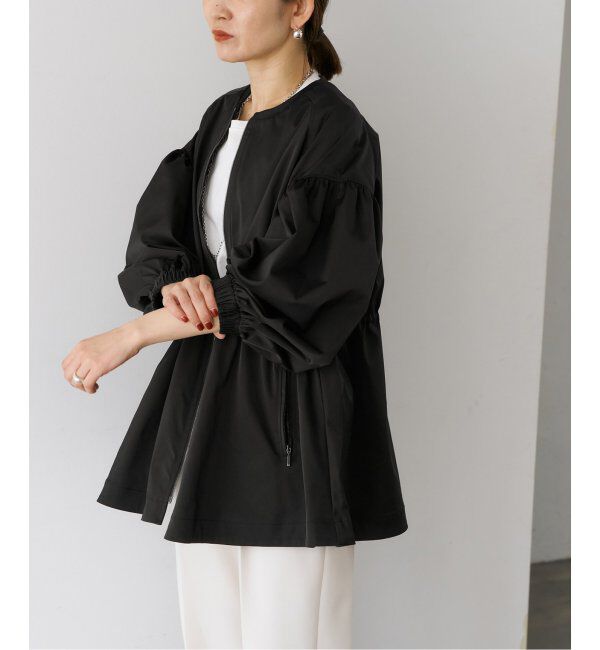 VERMEIL par iena「ノーカラーギャザーZIPブルゾン」|その他|