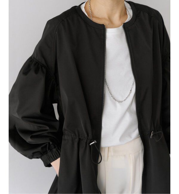 VERMEIL par iena「ノーカラーギャザーZIPブルゾン」|その他|