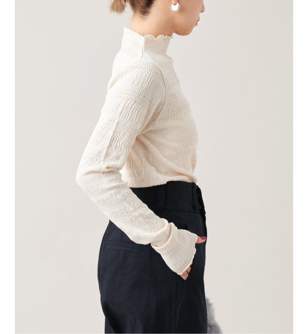 IENA LA BOUCLE「IENA LA BOUCLE ウェーブラッセルハイネックプルオーバー」|Tシャツ・カットソー|