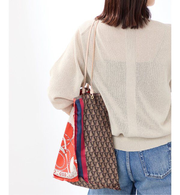 VERMEIL par iena「manipuri マニプリ Bag 別注Verロゴxネイティブビット」|トートバッグ|ブラウン