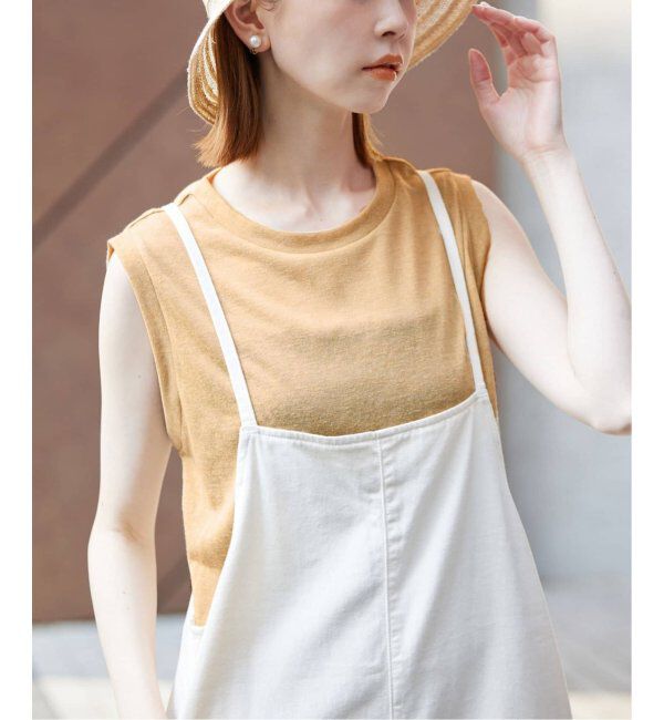 SLOBE IENA「《追加》スラブ天竺ノースリーブTEE」|Tシャツ・カットソー|