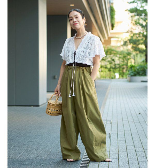 IENA LA BOUCLE「IENA LA BOUCLE スラブバックサテンパンツ2」|その他|