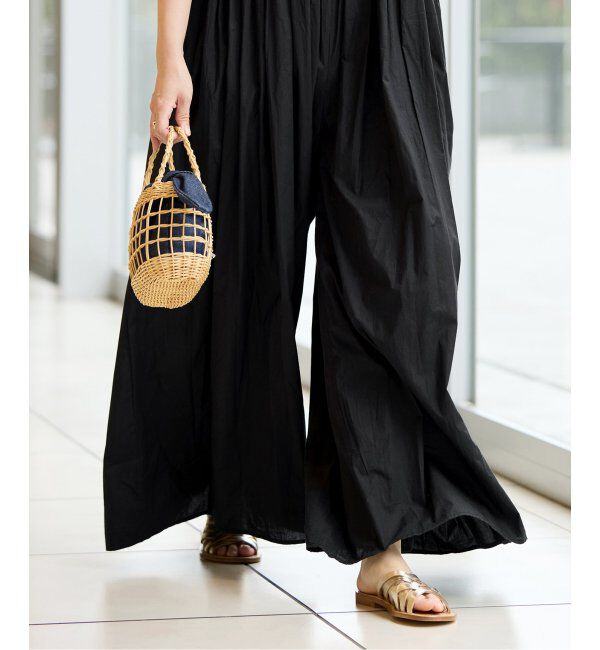 IENA LA BOUCLE「IENA LA BOUCLE ギャザーオールインワン」|オールインワン|