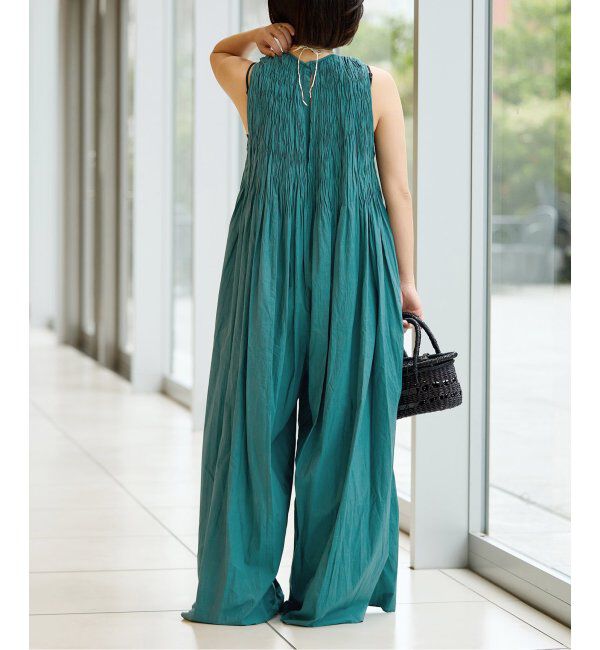 IENA LA BOUCLE「IENA LA BOUCLE ギャザーオールインワン」|オールインワン|