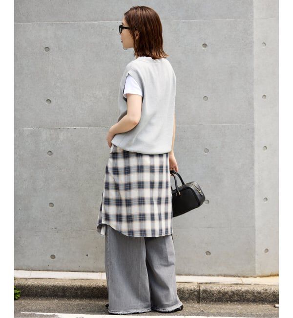 SLOBE IENA「《WEB限定/追加》総針Vネック ニットベスト」|ベスト・ジレ|