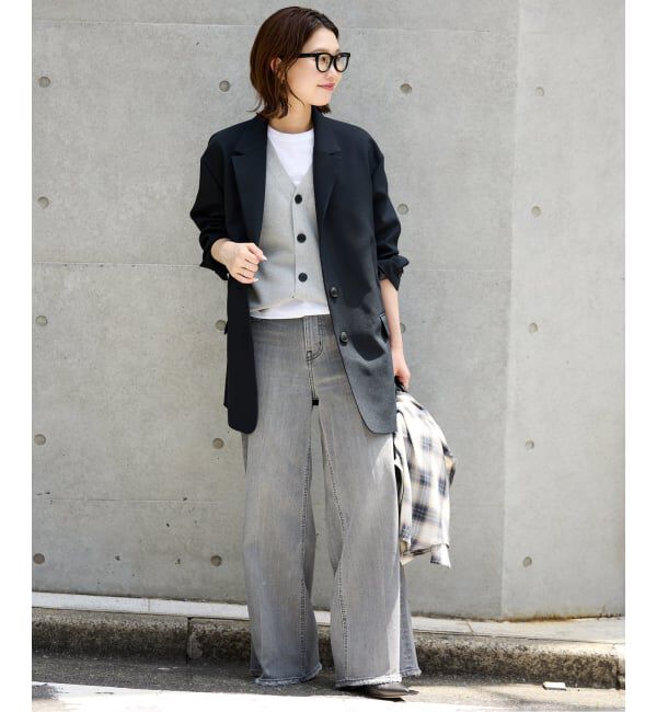 SLOBE IENA「《WEB限定/追加》総針Vネック ニットベスト」|ベスト・ジレ|